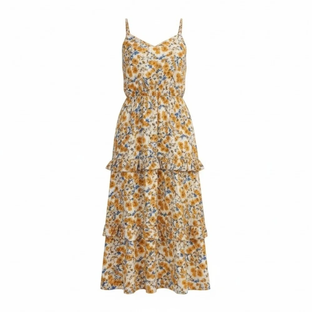 Abercrombie & Fitch Floral Dress With Ruffle Details